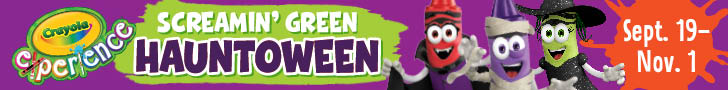 Crayola Experience Orlando - Screaming Green Halloween