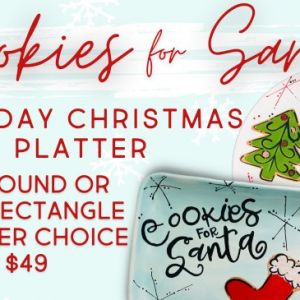 12/07 Pottery Patch Holiday Christmas Platter