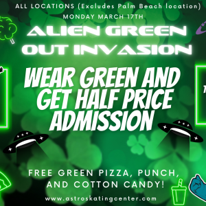 Astro Skate Alien Green Out Invasion