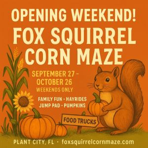09/27 - 10/26 Fox Squirrel Corn Maze
