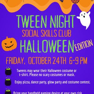 10/24 We Rock The Spectrum Tween Night Halloween