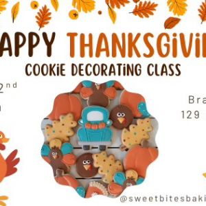 11/22 Sweet Bites Baking School Let's Give Thanks Cookie Decorating