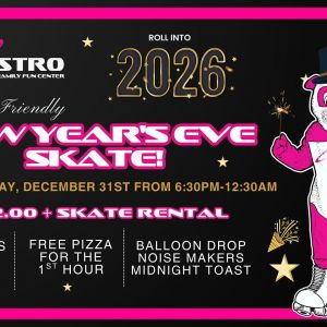 Astro Skate New Year's Eve Family Friendly Skate