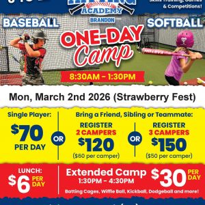 Hitting Academy Baseball and Softball Spring Break Camp
