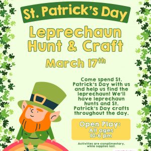 03/17 We Rock The Spectrum Leprechaun Hunt & Craft
