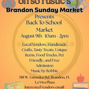 8/09 Oh So Rustic Brandon Back to School Market