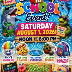8/01 Nick's Shaved Ice Back to School Event