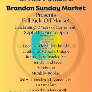 09/13 Brandon Sunday Market Fall Kick Off